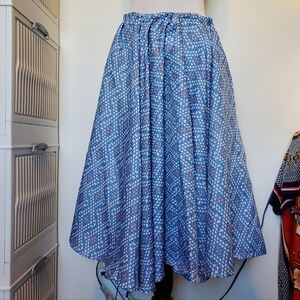 Blue Patterned Women's Skirt
